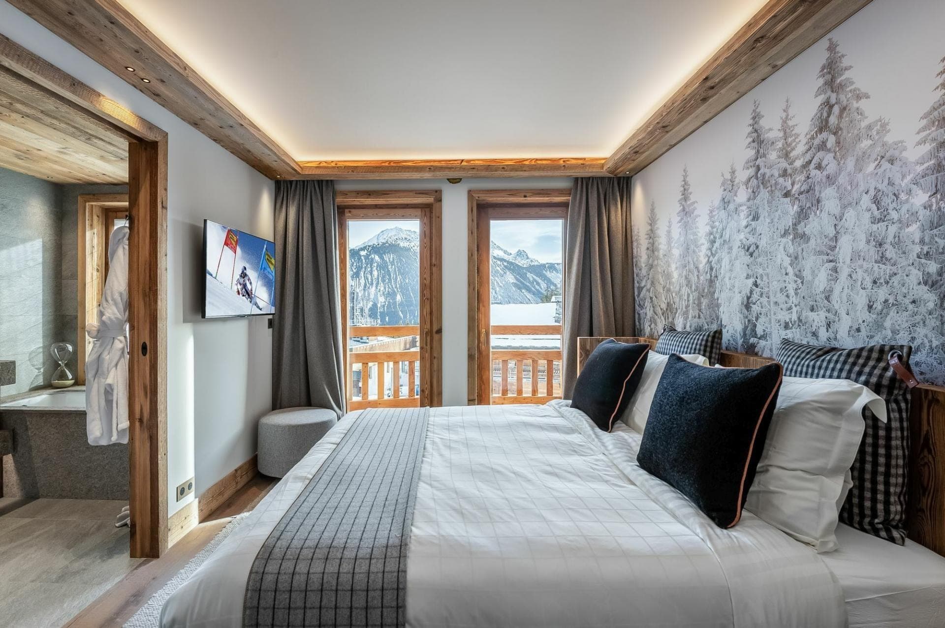 Bedroom with balcony