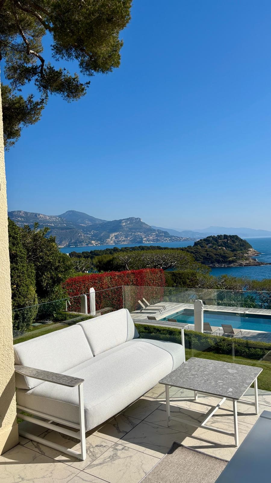 Villa Alcyone — Cap Ferrat terrace overlooking the French Riviera