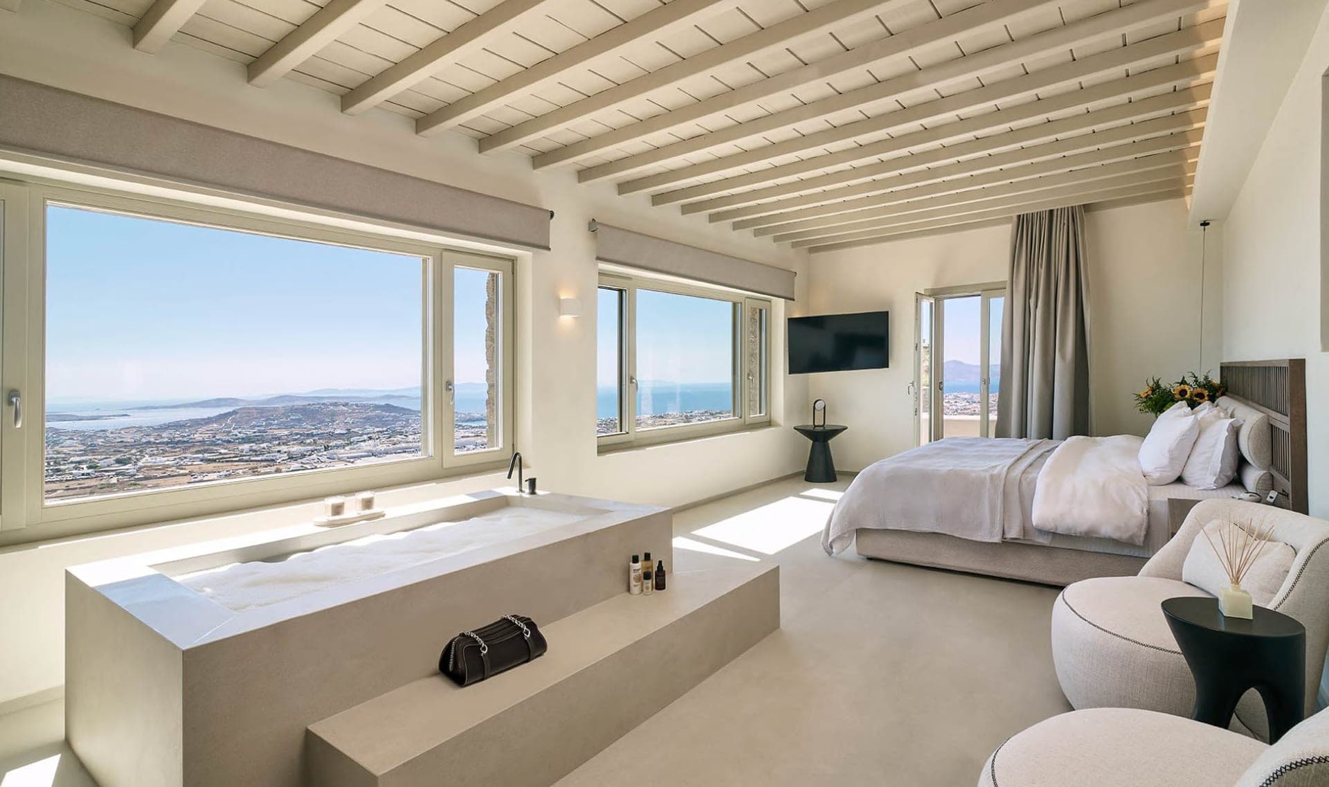 Master suite with sea views